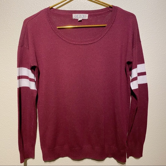 Pink Rose Sweaters - PINK ROSE Varsity Sweater | Medium